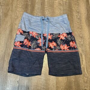 Sonoma Life Style Hawaiian Floral Board Shorts Swim Trunks Men's ‎ Unlined 32